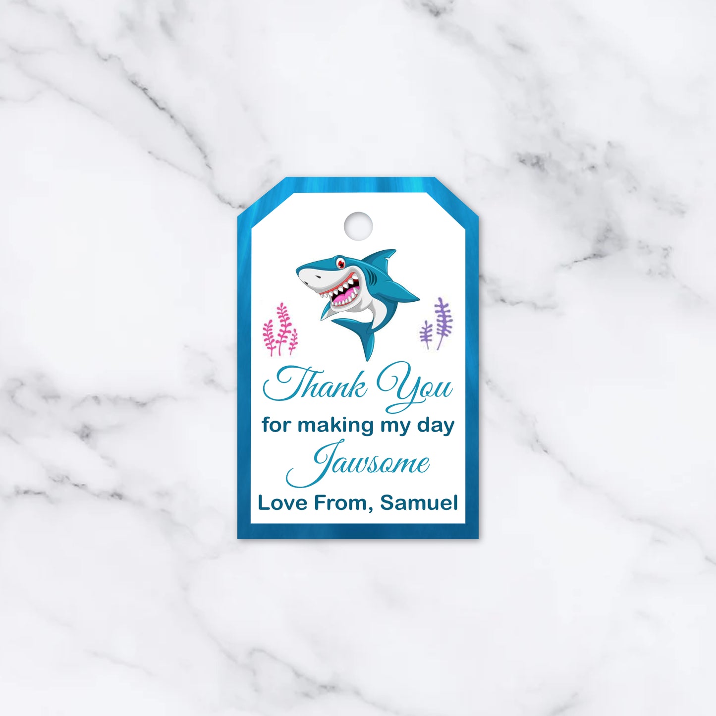 PERSONALISED PK15 ANIMAL BIRTHDAY TAGS T022