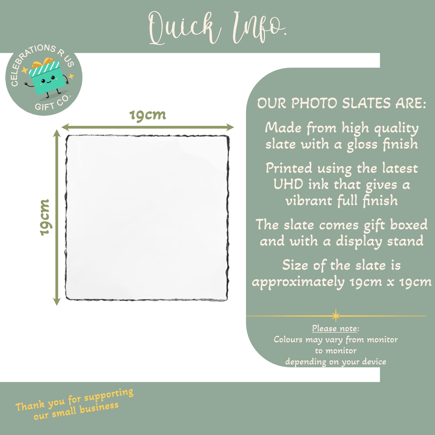 Personalised Couple Anniversary Slate Gift