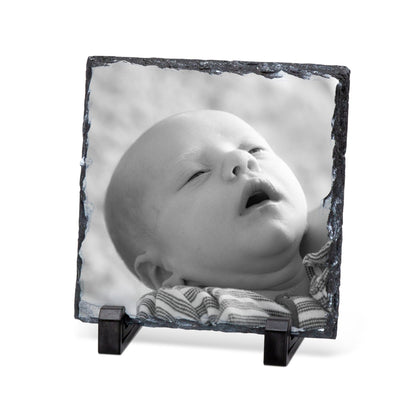 Personalised Photo Slate – Square 19cm x 19cm