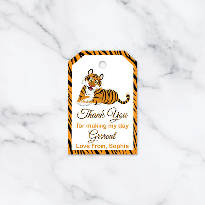 PERSONALISED PK15 ANIMAL BIRTHDAY TAGS T022