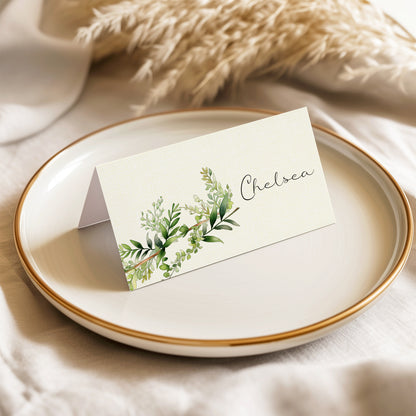 PERSONALISED FLORAL WEDDING PLACE CARDS