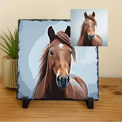 Personalised Pet Photo Slate – Custom Digital Art Print