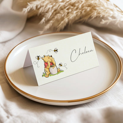CUSTOM WINNIE THE POOH PLACE CARDS