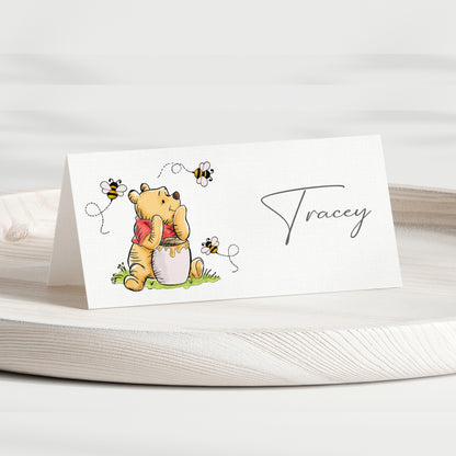 CUSTOM WINNIE THE POOH PLACE CARDS
