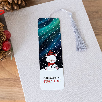 PERSONALISED CHRISTMAS CHARACTER METAL BOOKMARK