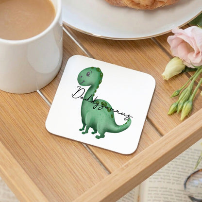 Green Daddysaurus Mug and Coaster