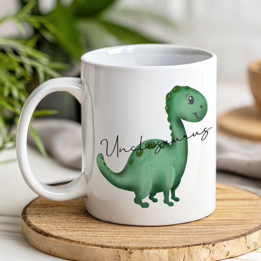 GREEN UNCLESAURUS MUG AND COASTER
