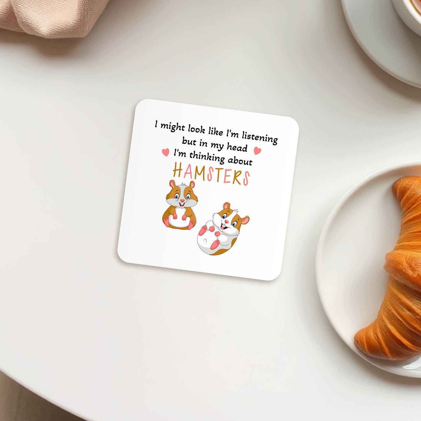 I'M THINKING ABOUT HAMSTERS MUG