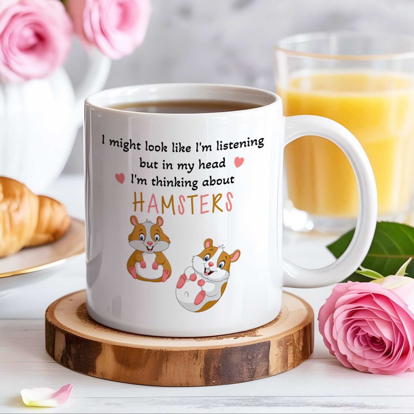 I'M THINKING ABOUT HAMSTERS MUG
