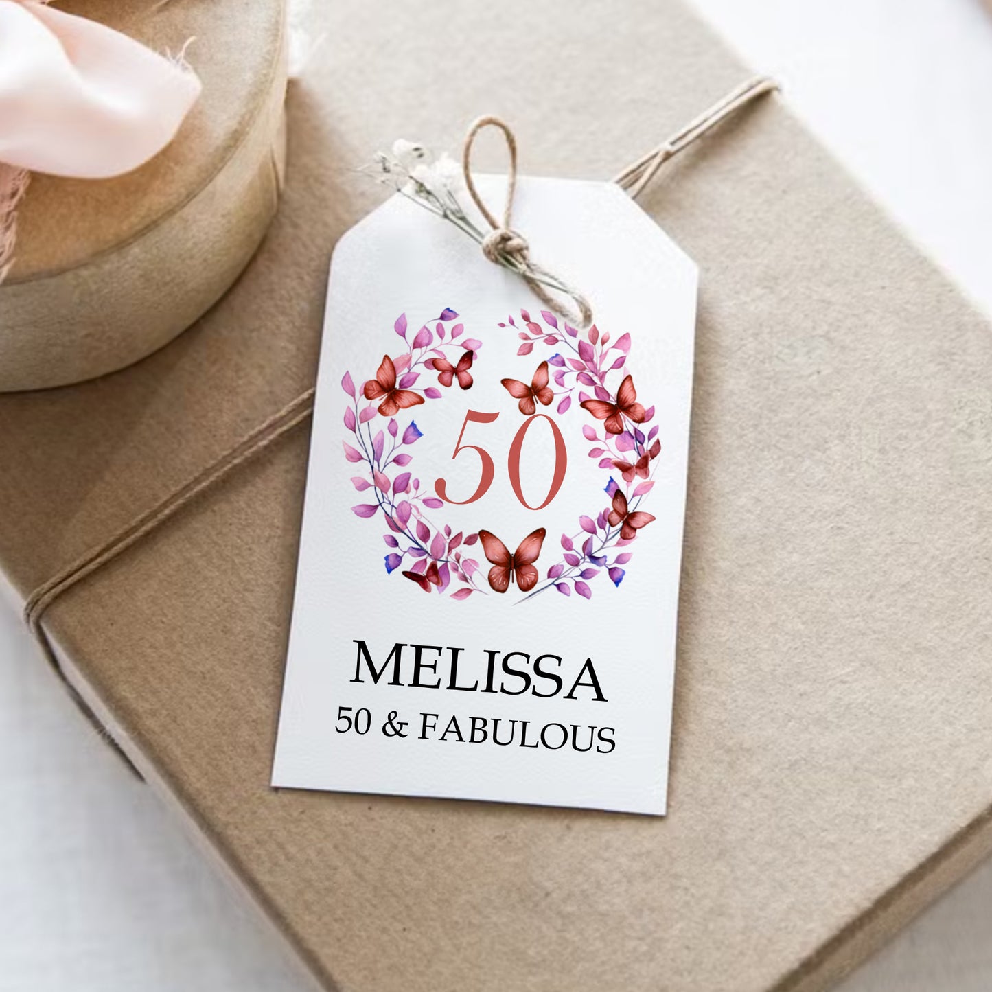 PERSONALISED MILESTONE BIRTHDAY TAGS (PK10)
