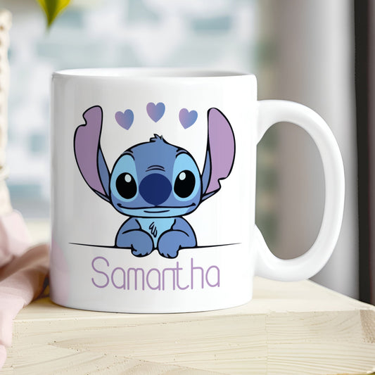 PERSONALISED STITCH MUG AND COASTER