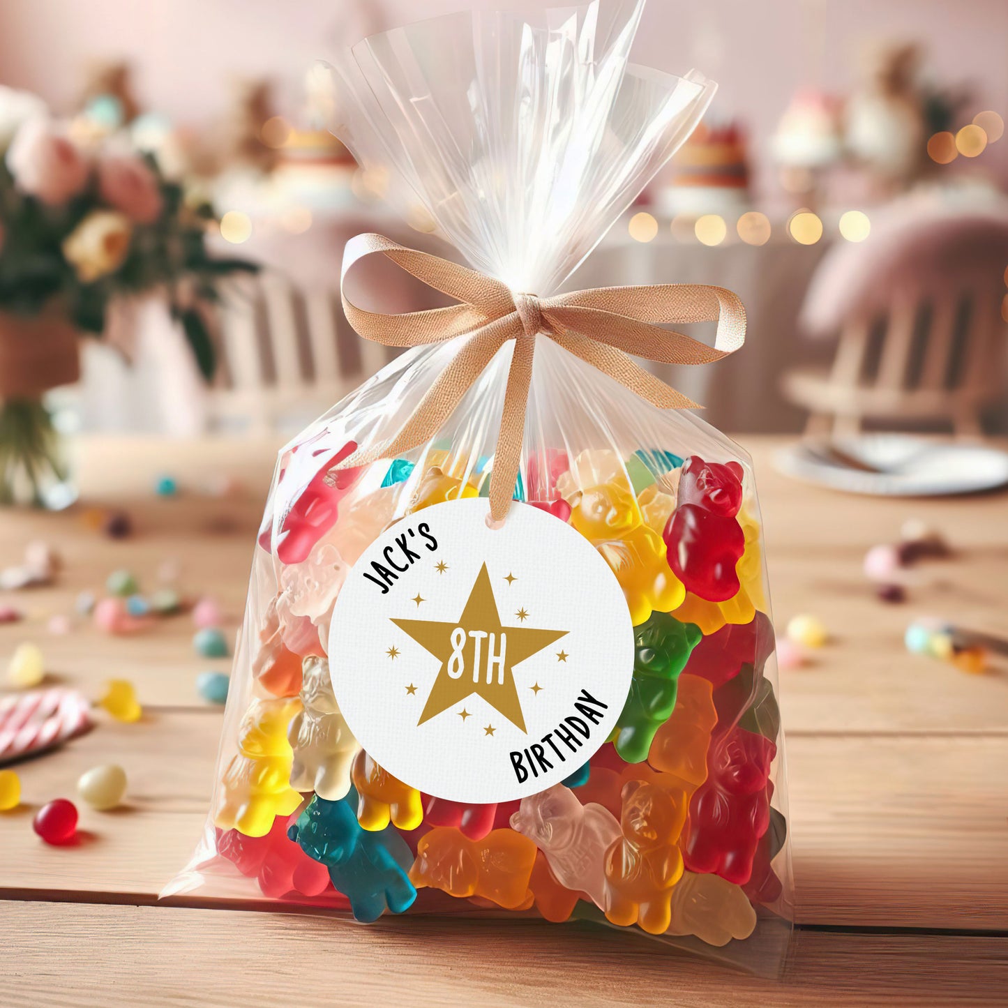 CUSTOM STAR BIRTHDAY TAGS (PK15)