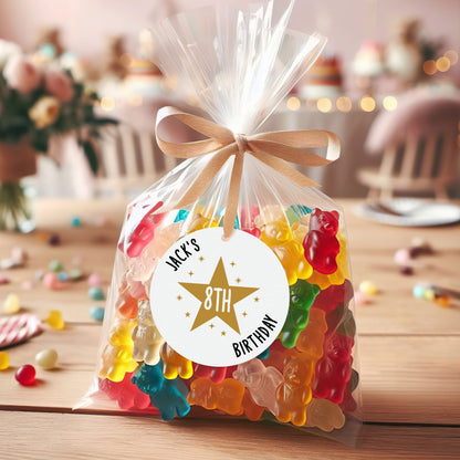 CUSTOM STAR BIRTHDAY TAGS (PK15)