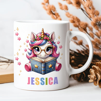 PERSONALISED BOOKISH UNICORN MUG