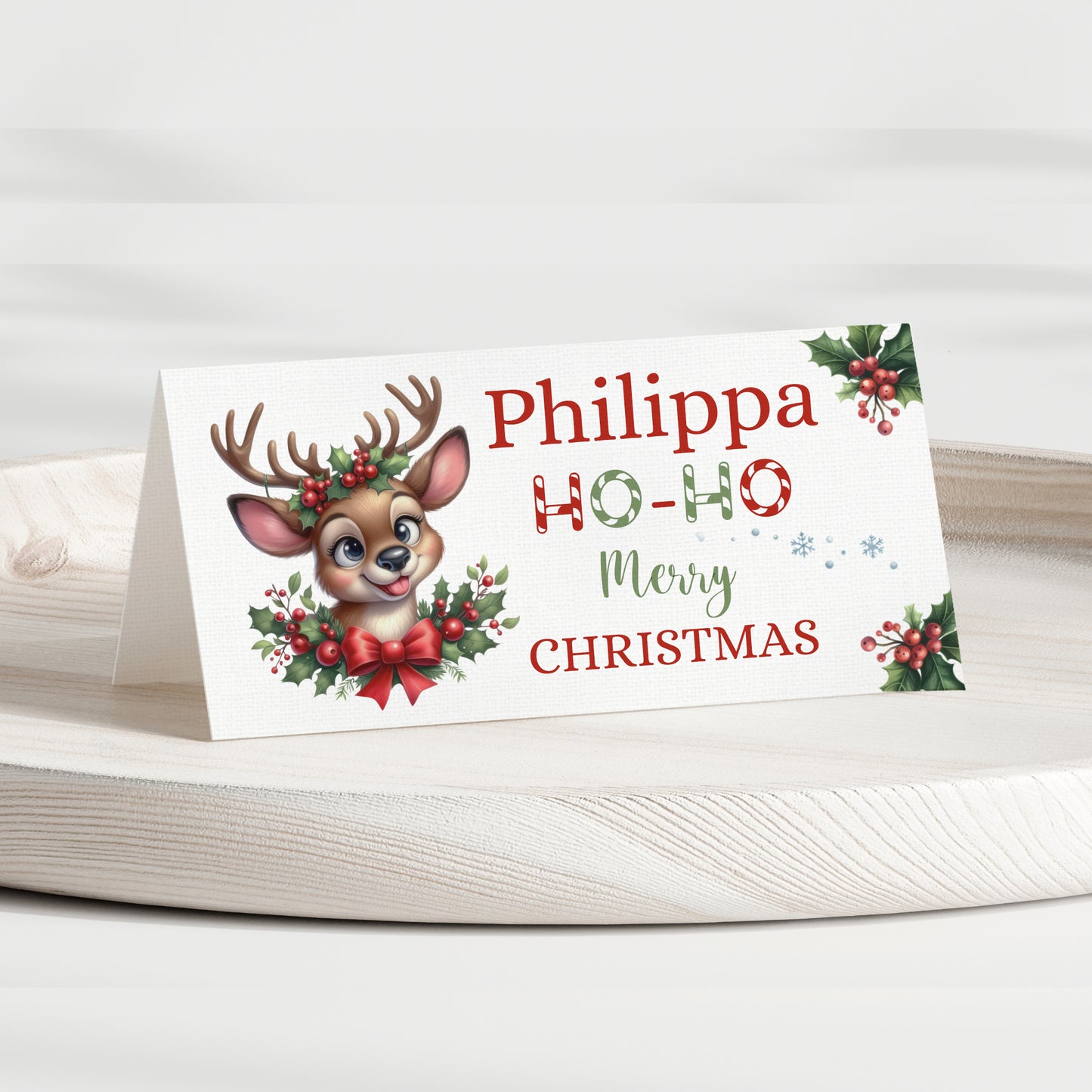 CUSTOM CHRISTMAS PLACE CARDS