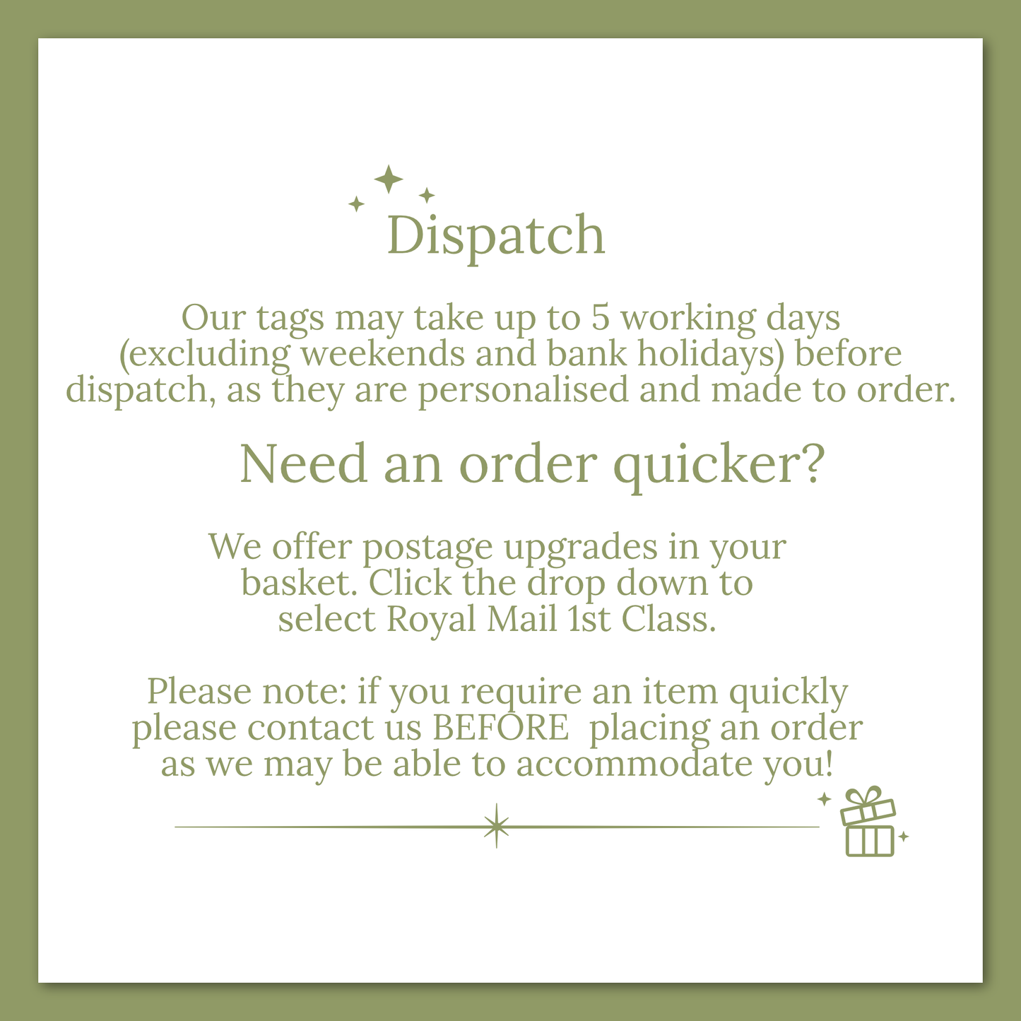 PERSONALISED SANTA CHRISTMAS TAGS WITH TWINE PK 12