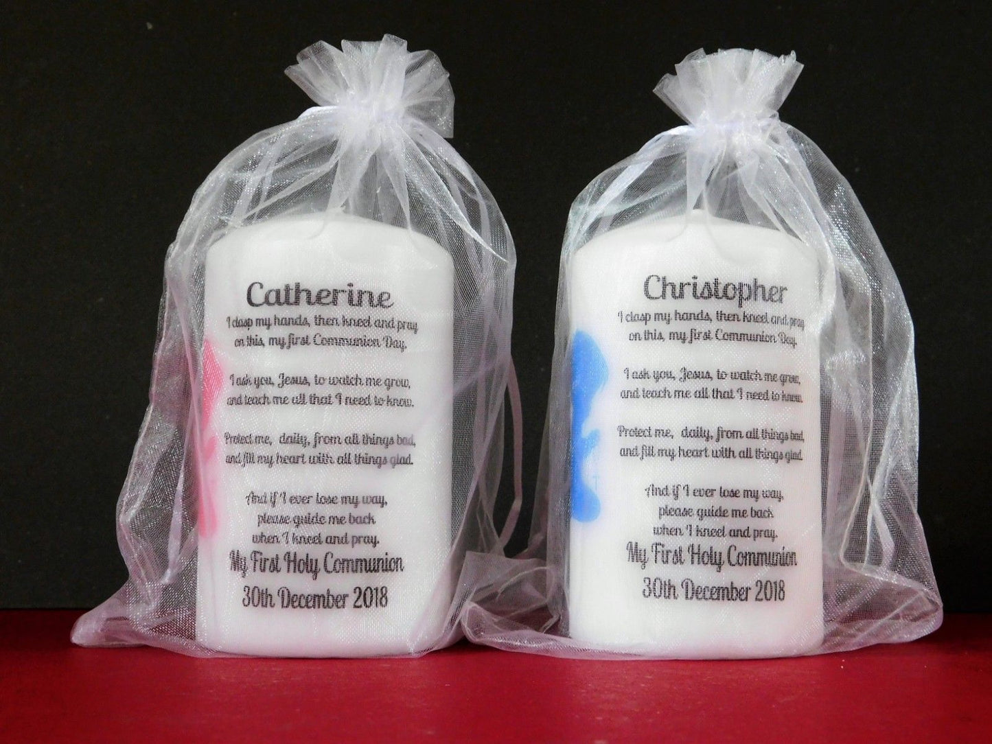 PERSONALISED HOLY COMMUNION CANDLE 120MM P013