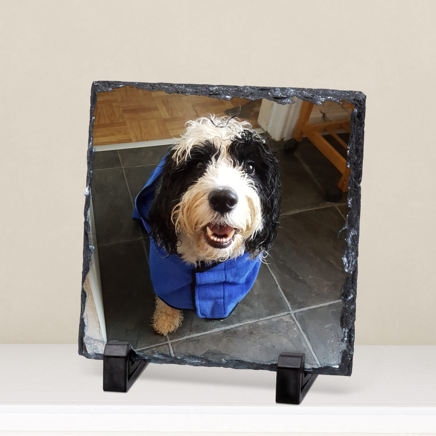 CUSTOM PET PHOTO SLATE 19CM X 19CM