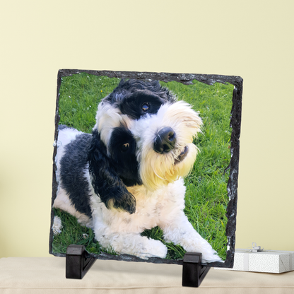 CUSTOM PET PHOTO SLATE 19CM X 19CM