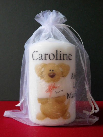 PERSONALISED LOVE U CANDLE P035