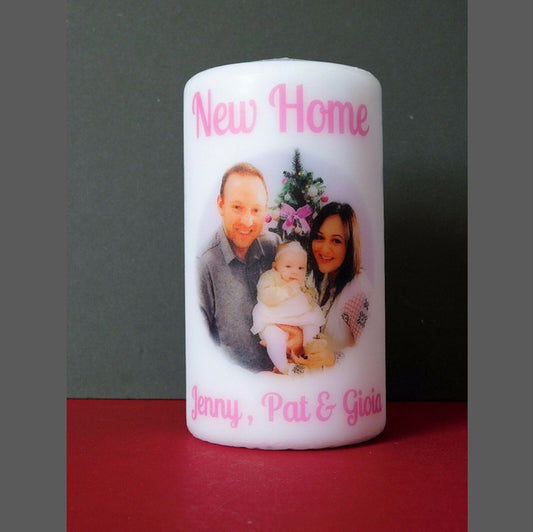 PERSONALISED PHOTO CANDLE P033